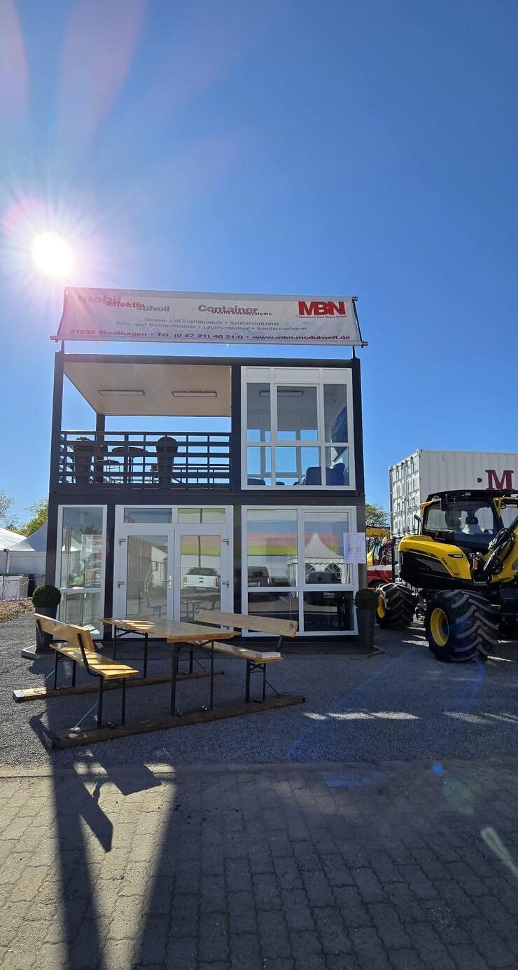 MBN Modulwelt Trade Show Container with Rooftop Terrace